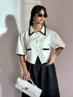 کت عروسکی نوار دار زنانه - Image 10