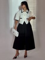 کت عروسکی نوار دار زنانه - Image 5