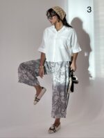 شلوار واید طرح گل - Image 6
