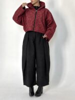کاپشن چرم کلاه دار - Image 5