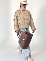 بارانی شنل دار زنانه - Image 13