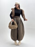 شلوار بالونی کمر 4 خانه - Image 23
