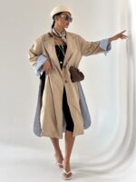 بارانی آستر راه راه - Image 24