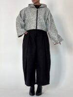 کاپشن چرم کلاه دار - Image 13
