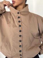 بارانی فول دکمه هالتری - Image 23