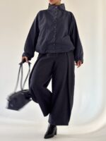 بارانی فول دکمه هالتری - Image 19